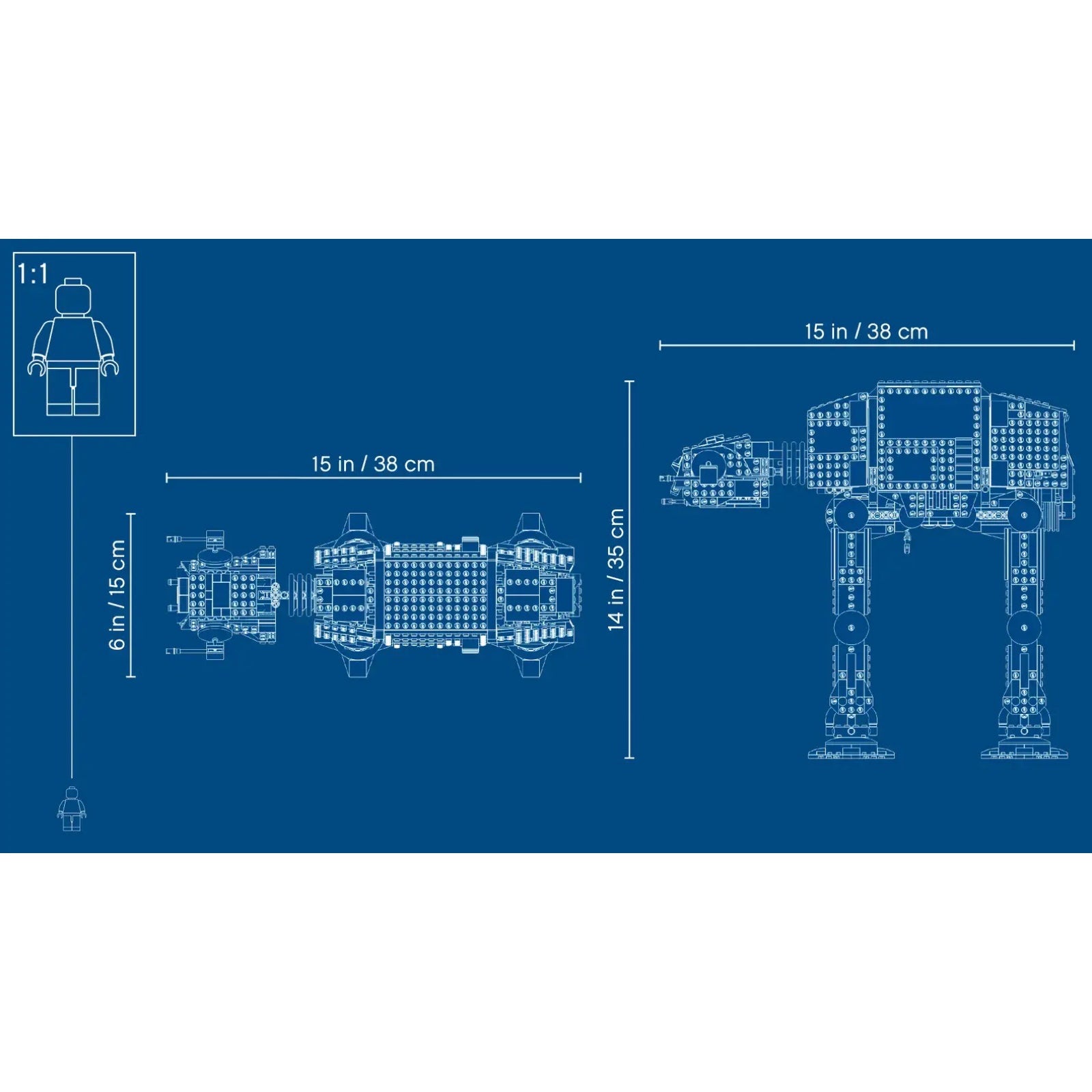 Star Wars: AT-AT Walker Building Set - 1267 PCS Model Kit For Adults