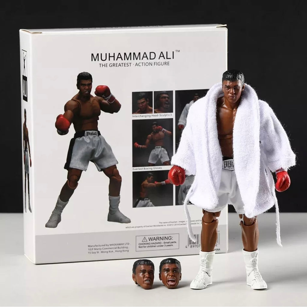 Muhammad Ali Action Figure – Boxing Legend Collectible with Robe & Gloves