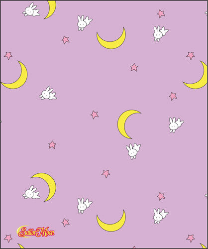 Sailor Moon -Pink With Rabbit Throw Blanket