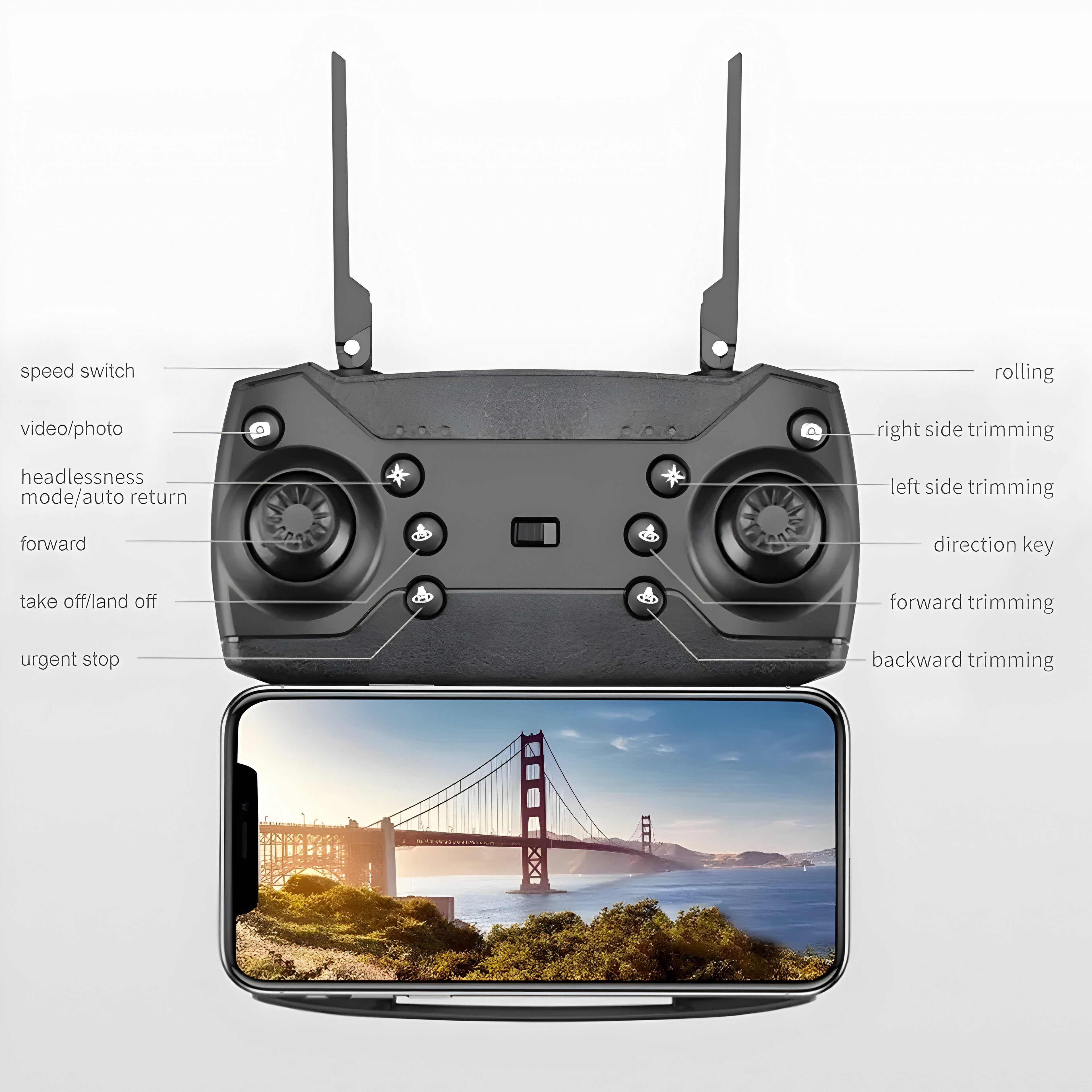 E88 Pro Drone 4k Profesional HD
4k Rc Airplane Dual Camera