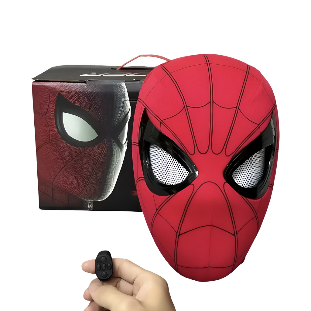 Marvel Spider-Man Pull-Over Cosplay Mask – Ring-Control Eye Lenses