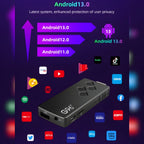 G96 4K Android TV Stick + Voice Remote | Dual-Band Wi-Fi