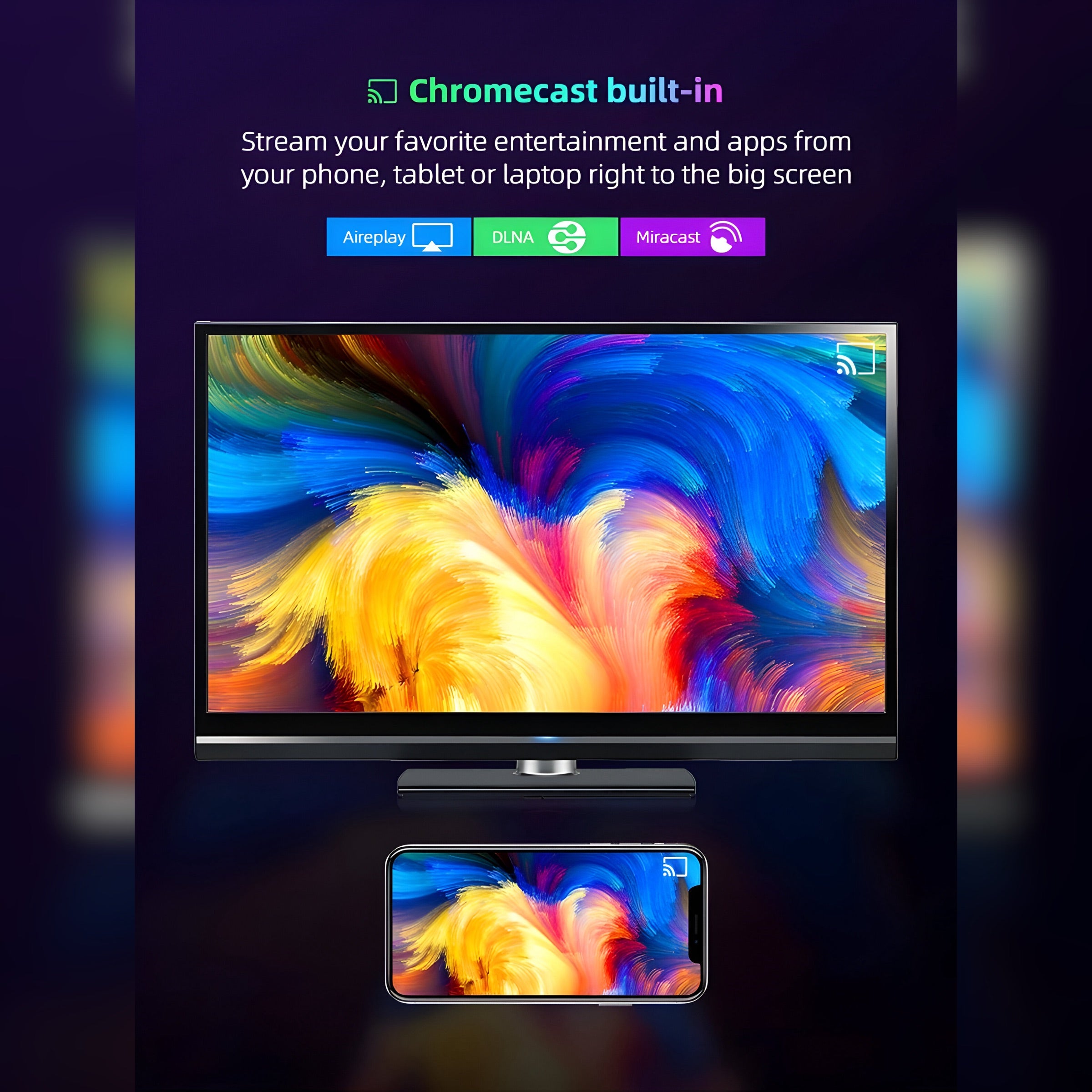 G96 4K Android TV Stick + Voice Remote | Dual-Band Wi-Fi