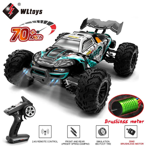 1:16 High-Speed RC Car – 70KM/H or 50KM/H 4WD Drift Monster Truck with LED Lights