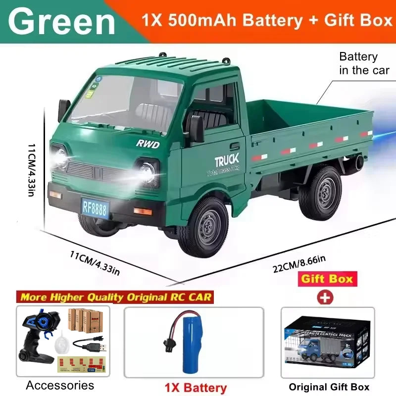 KF21 1:16 Remote Control Car – Drift & Climbing RC Vehicle with Spray & LED Lights